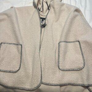 Mark New York Fleece Poncho OS
